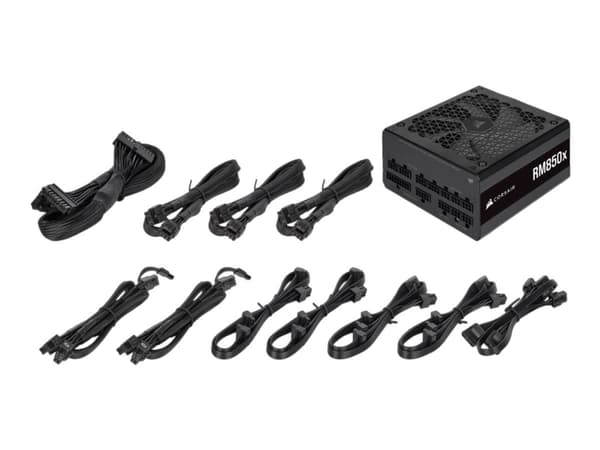 Corsair RM850x, 850 W, 100 - 240 V, 47 - 63 Hz, 5 - 10 A, 150 W, 849,6 W