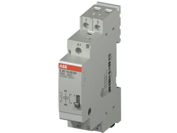 ABB E297-16-20/230, Grå, 250 V, 50 - 60 hz, 230 V, 16 A, 18 x 62 x 85 mm
