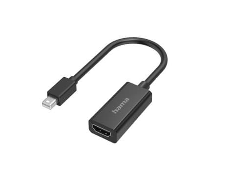 Hama - Video adapter - Mini DisplayPort plugg til HDMI hunn - svart - 4K-støtte