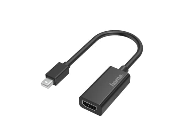 Hama - Video adapter - Mini DisplayPort plugg til HDMI hunn - svart - 4K-støtte