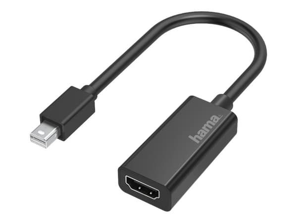 Hama - Video adapter - Mini DisplayPort plugg til HDMI hunn - svart - 4K-støtte
