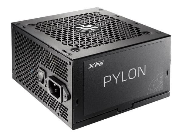 XPG Pylon, 750 W, 100 - 240 V, 50 - 60 Hz, Ylivirta, Yliteho, Ylijännite, Ylikuumeneminen, Oikosulku, Alijännite, 20+4 pin ATX, Ei-modulaarinen