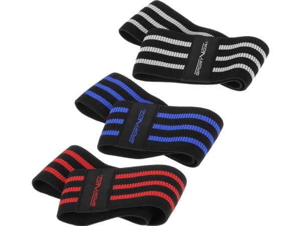SportVida Hip Band SV-HK0366 different resistance levels in a set multicolored 3 pcs.
