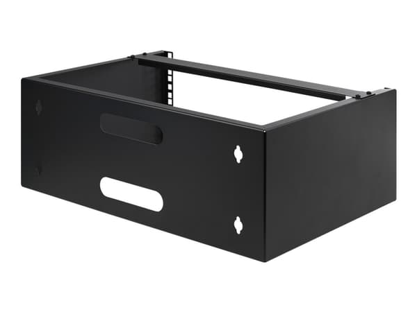 StarTech.com 4U Wall Mount Rack, 19" Wall Mount Network Rack, 13.78 inch Deep (Low Profile), Wall Mounting Patch Panel Bracket for Network Switches,