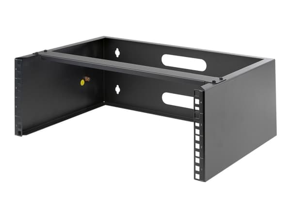 StarTech.com 4U Wall Mount Rack, 19" Wall Mount Network Rack, 13.78 inch Deep (Low Profile), Wall Mounting Patch Panel Bracket for Network Switches,