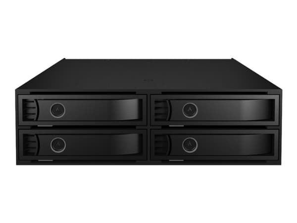 ICY BOX IB-2242U2K - Uttagbar harddiskramme - 2.5" - 5,25" til 4 x 2,5" - svart