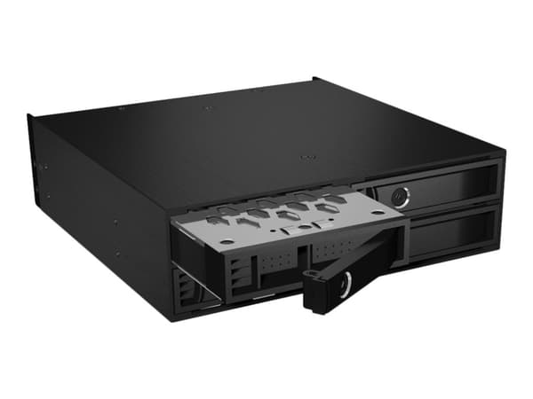 ICY BOX IB-2242U2K - Uttagbar harddiskramme - 2.5" - 5,25" til 4 x 2,5" - svart