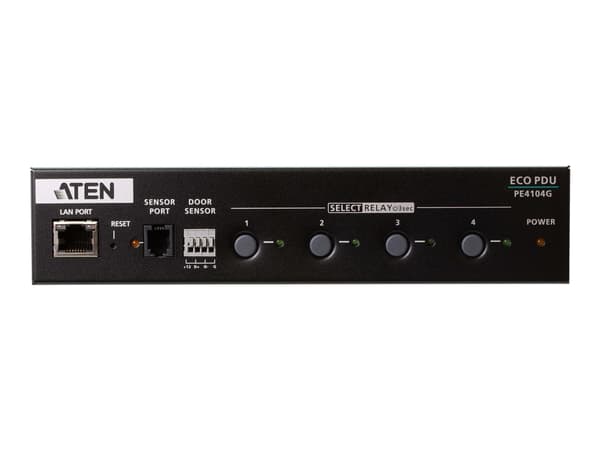 ATEN PE4104G-AT-G tehonjakeluyksikkö 4 AC-pistorasia(a) 1U Musta