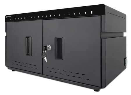 Manhattan 715959, Kabinett for håndtering av bærbare enheter, Sort, Bord, 2,2 cm, 26,4 cm, 23,5 cm Sort