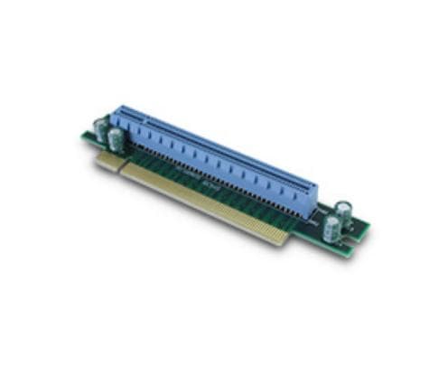 Inter-Tech SLPS053 PCIe Riser Card 1U - Expansionskort Blå, Grön