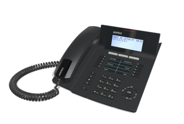 AGFEO ST 54 IP, IP Phone, Musta, Johdollinen puhelin, 5000 entries, Yksivärinen, 2,3 W musta