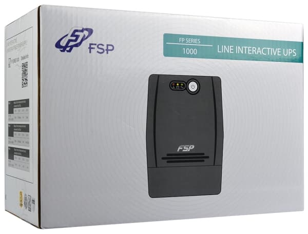 FSP FP 1000 - UPS - AC 110/120/220/230/240 V - 600 watt - 1000 VA - 7 Ah - utgangskontakter: 4