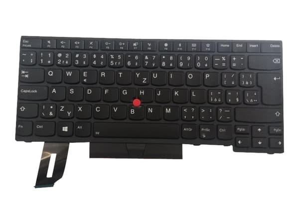 Chicony - Ersättningstangentbord för bärbar dator - med Trackpoint - bakgrundsbelyst - QWERTY - tjeckiska - FRU