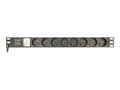 Miniatyrbilde 5 av 5: EnerGenie EG-PDU-014-F - Strømfordelerenhet (kan monteres i rack) - AC 250 V - 3680 watt - utgangskontakter: 8 (8 x strøm) - 1U - 3 m kabel