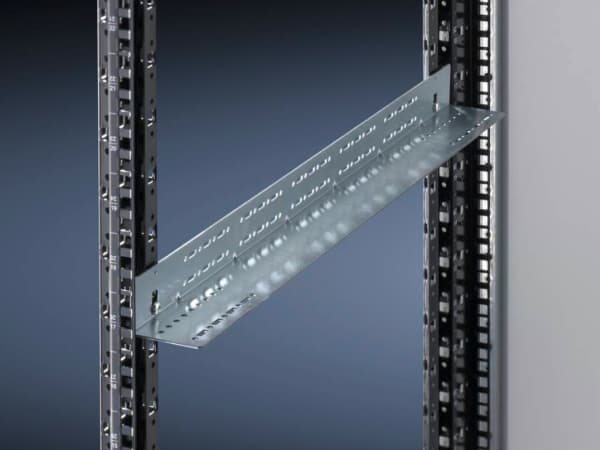 Rittal 5302.033, Skena till rackskåp, Hasselnöt, Nickel, Galvaniserat stål, 204 kg, 2U, VX IT