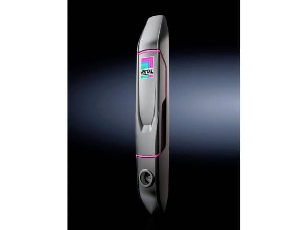 Rittal 8618.201, Dørhåndtak, Svart, Rosa, Zink, Rittal VX IT, 660 g, 1 stykker