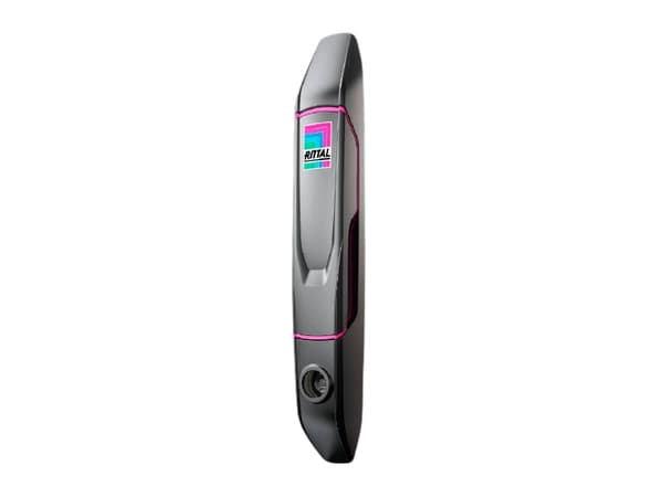 Rittal 8618.201, Dörrhandtag, Svart, Rosa, Zink, Rittal VX IT, 660 g, 1 styck