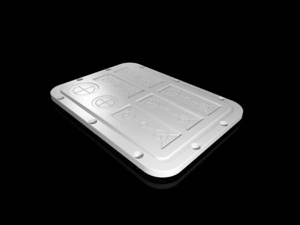 Rittal SZ 2565.200, Rackplate, Lysegrå, Plast, IP66, 301 mm, 221 mm