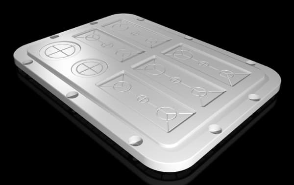 Rittal SZ 2565.200, Rackplate, Lysegrå, Plast, IP66, 301 mm, 221 mm