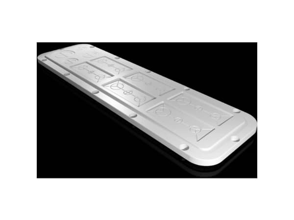 Rittal SZ 2564.200, Rackplate, Lysegrå, Plast, IP66, 534 mm, 149 mm