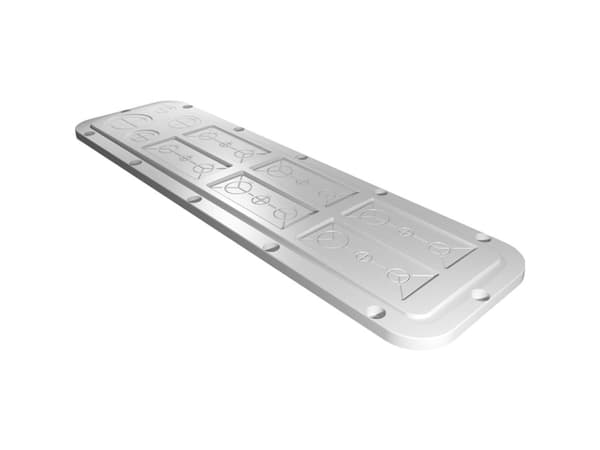 Rittal SZ 2564.200, Rackplate, Lysegrå, Plast, IP66, 534 mm, 149 mm