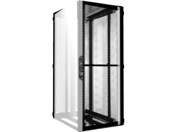Rittal 5309.166, Itseseisova teline, 42U, 1500 kg, Näppäinlukko, Musta, Harmaa