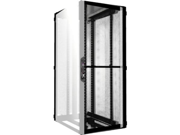 Rittal 5309.166, Itseseisova teline, 42U, 1500 kg, Näppäinlukko, Musta, Harmaa
