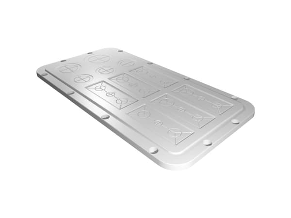 Rittal SZ 2567.200, Rackplate, Lysegrå, Plast, IP66, -40 - 80 °C, 436 mm