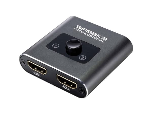 SpeaKa Professional SP-BDS-120 1+2 porte HDMI-switch UHD 4K @ 60 Hz
