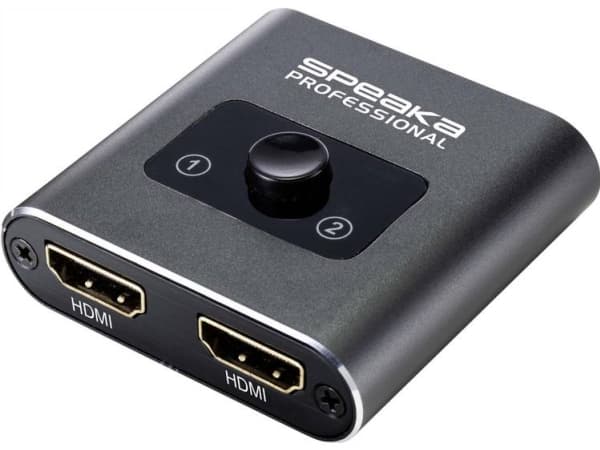SpeaKa Professional SP-BDS-120 1+2 porte HDMI-switch UHD 4K @ 60 Hz