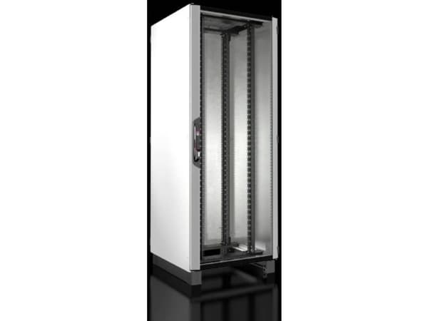 Rittal 5307.154, Fristående rack, 42U, 815 kg, Knapplås, Svart, Grå