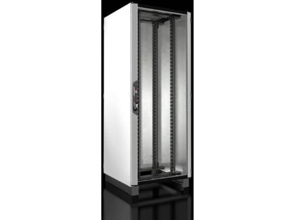 Rittal 5307.154, Fristående rack, 42U, 815 kg, Knapplås, Svart, Grå