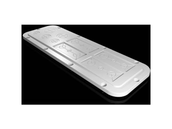 Rittal AX 2563.200 Laippalevy (L x B) 149 mm x 447 mm Muovi Grå 1 stk