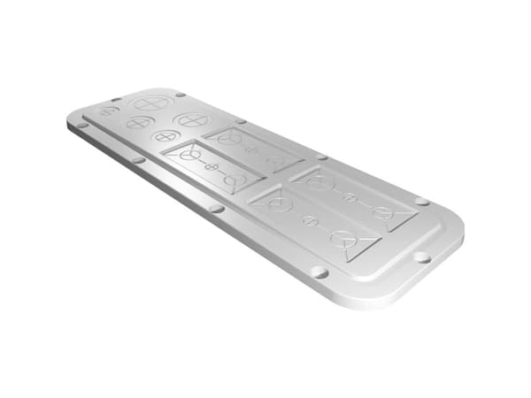 Rittal AX 2563.200 Laippalevy (L x B) 149 mm x 447 mm Muovi Grå 1 stk