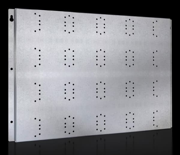 Rittal SV 9683.200, Platta till rackskåp, Grå, Stål, 543 mm, 375 mm, 5,36 kg