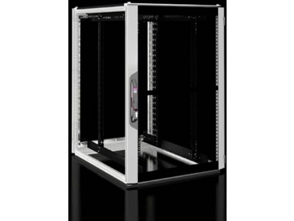 Rittal 5304.116, Fristående rack, 24U, Knapplås, 732 kg, Svart, Grå