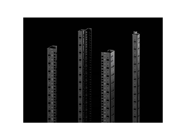 Rittal 5302.153, Rackskinne, Sort, Stål, VX IT, 48,3 cm (19"), 2,5 mm