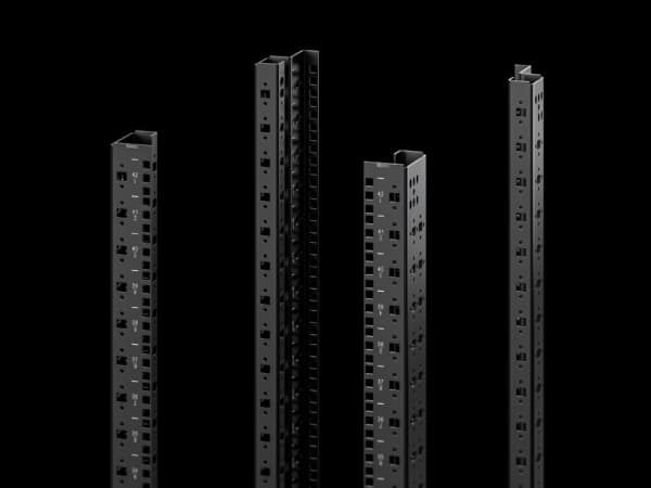 Rittal 5302.153, Rackskinne, Sort, Stål, VX IT, 48,3 cm (19"), 2,5 mm