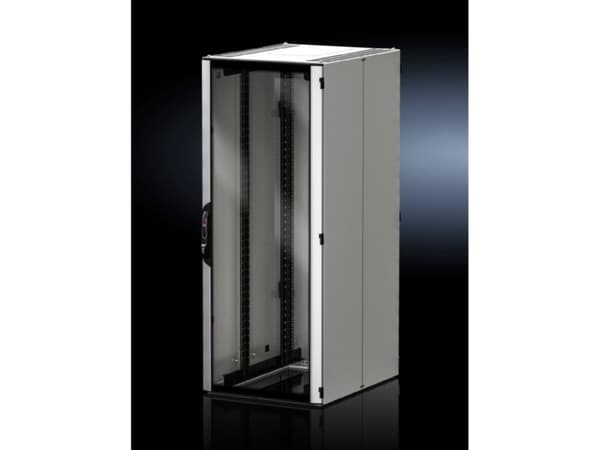 Rittal 5301.423, Dør, Svart, Gjennomsiktig, Aluminium, Herdet glass, IP55, VX IT, 800 mm
