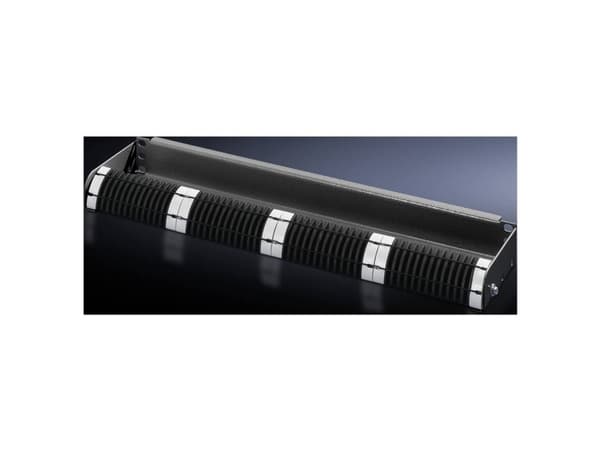 Rittal DK 5302.203, Administrasjonspanel, Sort, Plast, Stål, 1U, 48,3 cm (19"), 1 stykker
