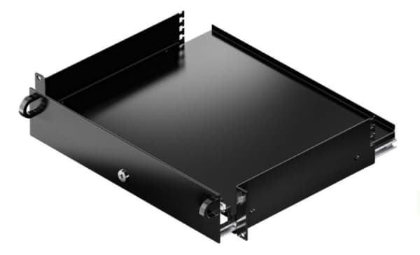 Rittal DK 5302.205, Skuffeinnlegg, Sort, Aluminium, Stål, 482,6 mm, 390 mm, 7,04 kg