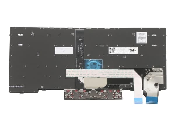 Primax - Erstatningstastatur for bærbar PC - med Trackpoint, UltraNav - bakbelysning - QWERTY - Engelsk - Europa - svart - FRU - for ThinkPad L13 Gen