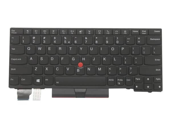 Primax - Erstatningstastatur for bærbar PC - med Trackpoint, UltraNav - bakbelysning - QWERTY - Engelsk - Europa - svart - FRU - for ThinkPad L13 Gen