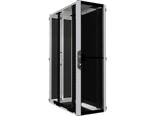 Rittal 5315.118, Itseseisova teline, 47U, 1500 kg, Näppäinlukko, Musta, Harmaa