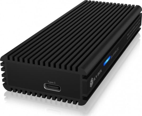 RaidSonic ICY BOX IB-1916M-C32 - Lagringspakke - M.2 - M.2 NVMe-kort / PCIe 3.0 (NVMe) - 20 Gbit/s - USB-C - svart