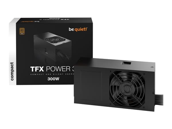 be quiet! TFX Power 3 - Strømforsyning (intern) - TFX12V 2.52/ EPS12V 2.92 - 80 PLUS Bronze - AC 100-240 V - 300 watt - aktiv PFC - Europa
