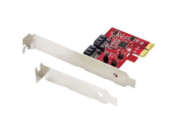 Renkforce RF-4679590 2-porttinen RAID-ohjain PCIe x4 Soveltuu: SATA SSD:lle, mukaan lukien Low Profile -korttipaikka-alusta