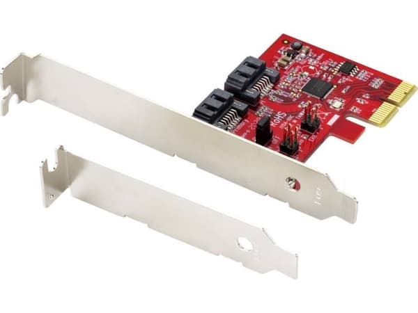 Renkforce RF-4679590 2-porttinen RAID-ohjain PCIe x4 Soveltuu: SATA SSD:lle, mukaan lukien Low Profile -korttipaikka-alusta