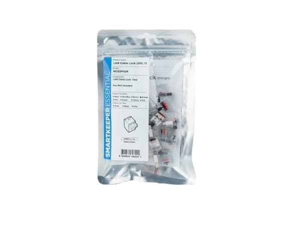 Smartkeeper NC03P1OR, Portin lukitsin, RJ-45, Oranssi, 12 kpl, 130 mm, 205 mm