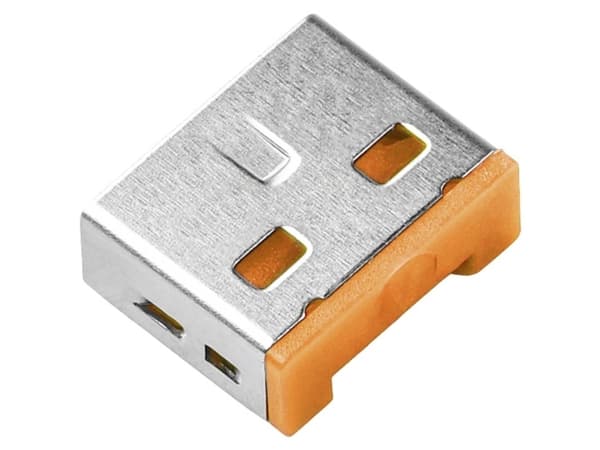 Smartkeeper UL03P2OR, Portin lukitsin, USB A-tyyppi, Oranssi, Muovi, 100 kpl, Muovipussi